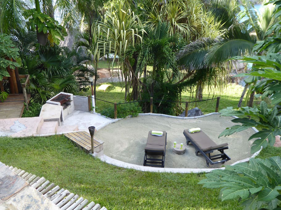 BBQ and lounging area